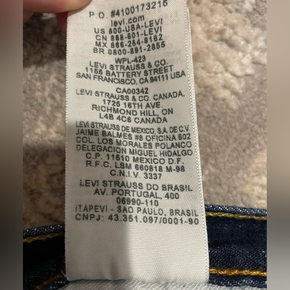Levi’s 501 Button Fly Jeans Men’s 32x29 100% Cotton Dark Wash Straight Leg EUC - Picture 7 of 12
